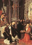 ISENBRANT, Adriaen Mass of St Gregory sf oil painting